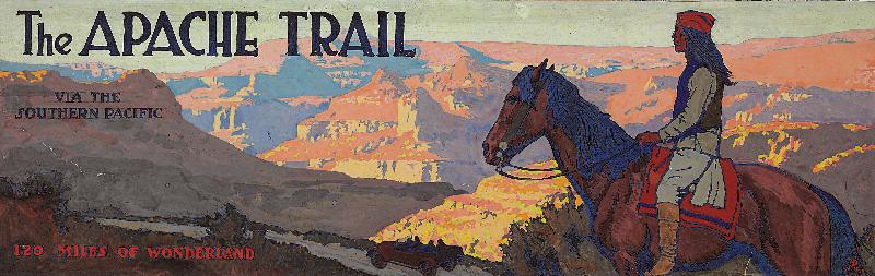 The Apache Trail via the Southern Pacific od Maynard Dixon