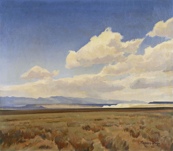 Landschaft in Wyoming (Winds of Wyoming) od Maynard Dixon