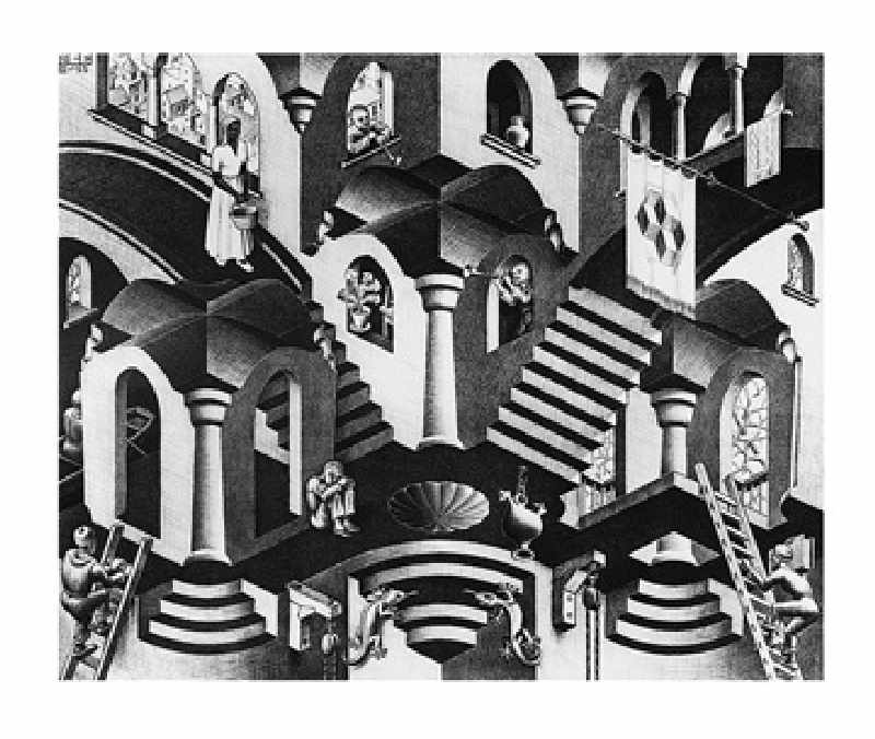 Konkav und Konvexe - (ESE-09) od M.c. Escher