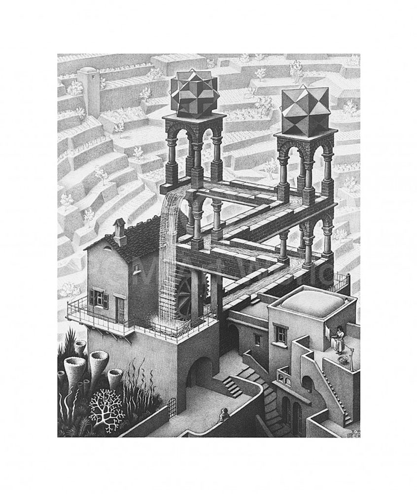 Wasserfall - (ESE-15) od M.c. Escher