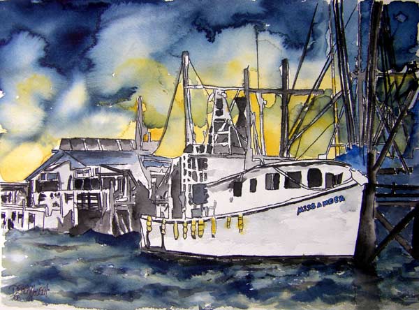 Tybee Island Boat od Derek McCrea
