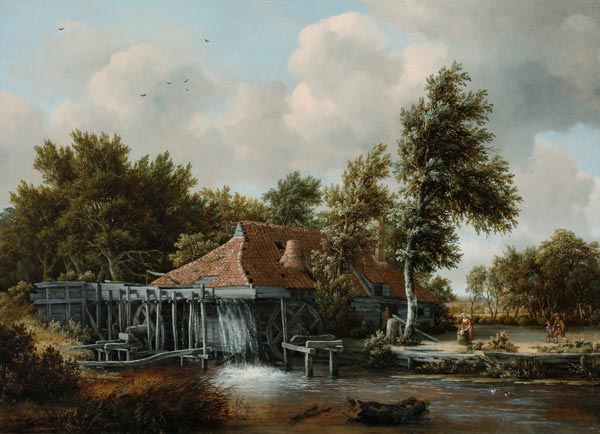 A Watermill od Meindert Hobbema