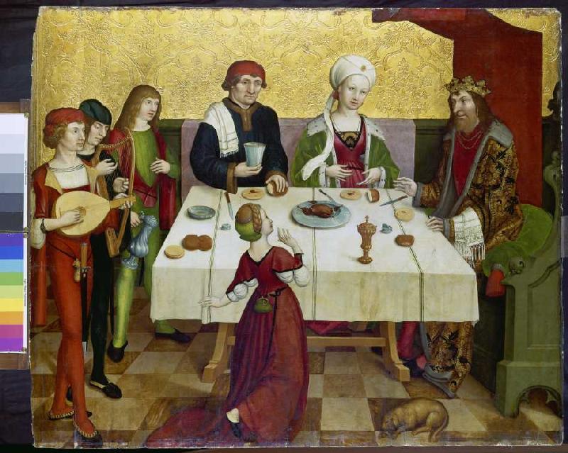 The banquet of the Herodes. od Meister (Berner 'mit der Nelke')