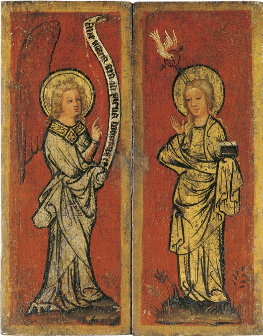 The Annunciation. Triptych of The Holy Face od Meister Bertram