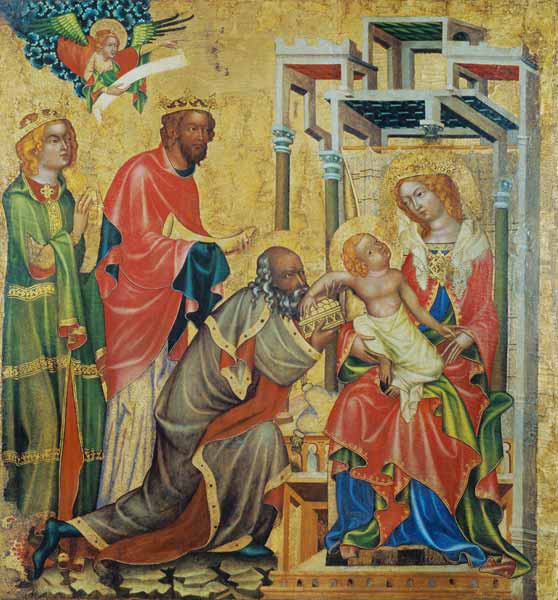 The adoration of the St. three kings od Meister d.Altars von Hohenfurth