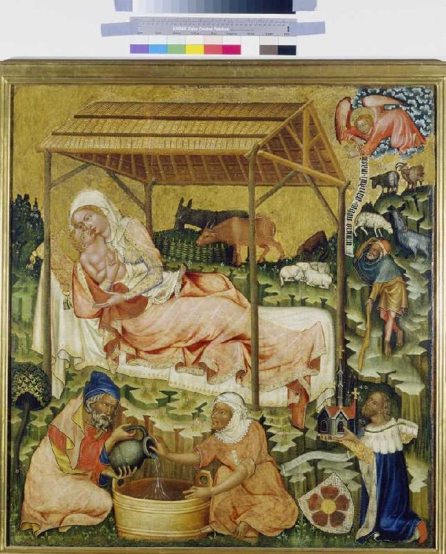 The birth Christi. od Meister d.Altars von Hohenfurth