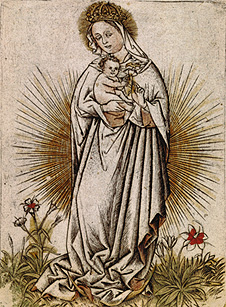 Maria with the child. od Meister der Weibermacht