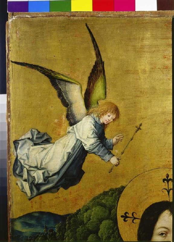 Blessing angel detail from the panel resurrection Christi. od Meister des Hausbuches