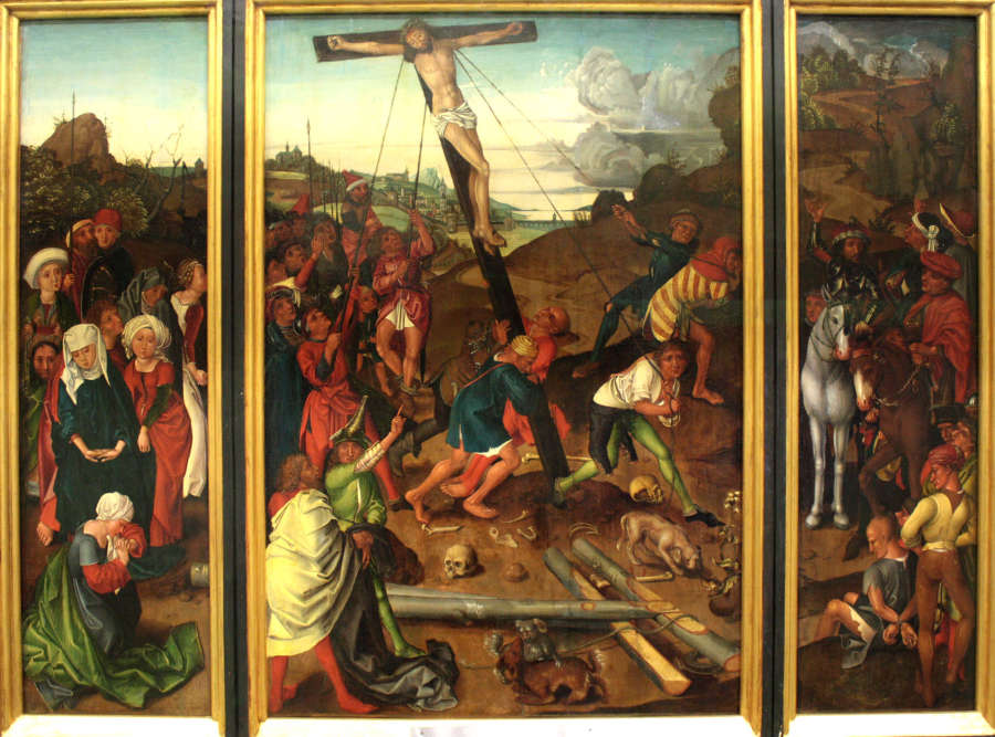 Raising of the Cross od Meister des Stötteritzer Altars