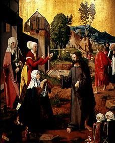 The farewell Christi to the St. women od Meister d.Schwabacher Hochaltars