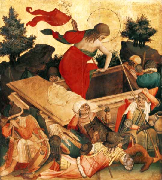 Thomas altar: Resurrection of Christi od Meister Francke