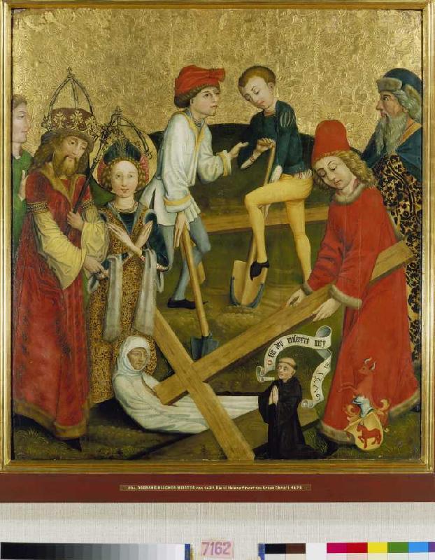 St. Helena finds the cross Christi. od Meister (Oberrheinischer)