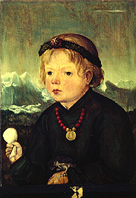 Portrait of a child from the family Thenn od Meister (Salzburger von 1516)
