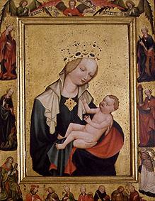 The Madonna with the Jesusknaben od Meister (Tschechischer)