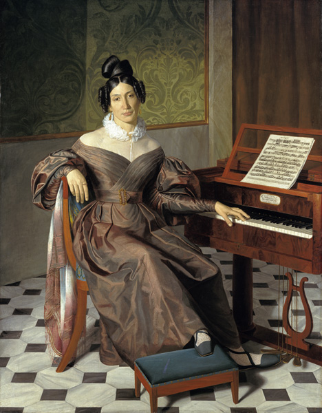 The singer Isabella Colbran od Meister (Unbekannter  ehem.Waldmüller)