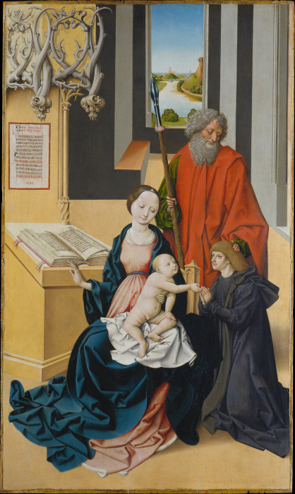 Virgin and Child and a Donor Presented by Saint Thomas od Meister von Großgmain