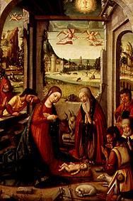The birth Christi. od Meister von Játiva, spanisch