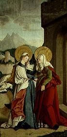 The meeting of Maria and Anna. od Meister von Messkirch