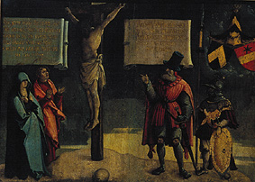 Crucifixion Christi with Johannes and Maria as well as a founder od Meister von Messkirch