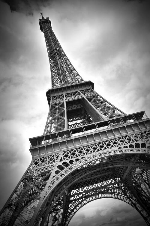 Eiffelova věž Paříž | Monochromatický od Melanie Viola