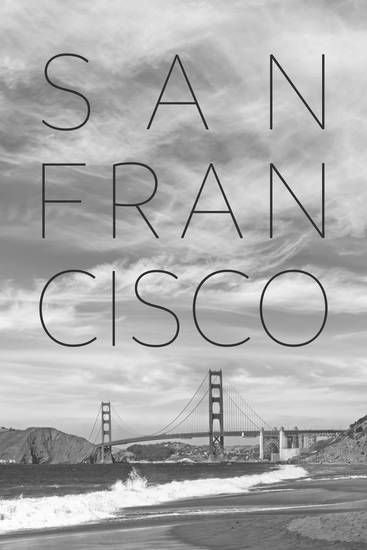 Golden Gate Bridge a Baker Beach | Text a panorama