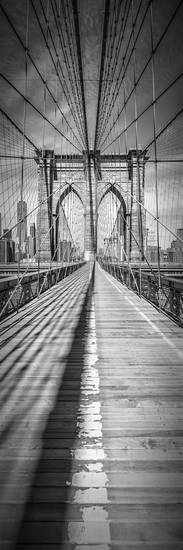 NEW YORK CITY Manhattan Bridge | Panorama vertikální 