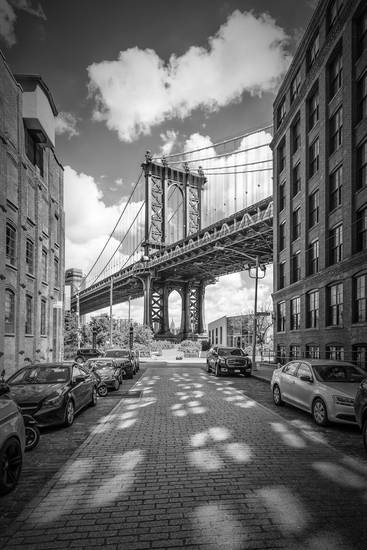 NEW YORK CITY Manhattan Bridge | Monochromatické fotografie