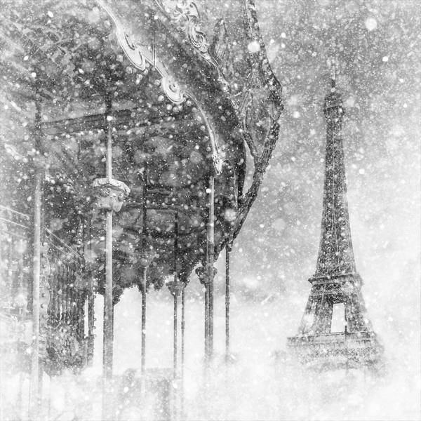 Typická Paříž | pohádkové zimní kouzlo u Eiffelovy věže od Melanie Viola