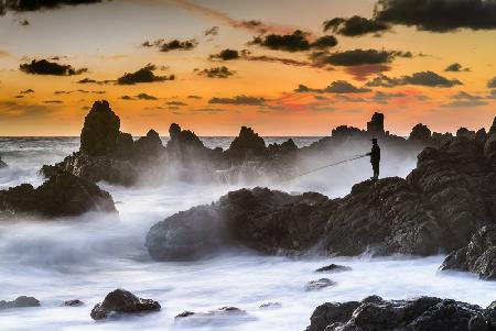The Sunset Fisherman