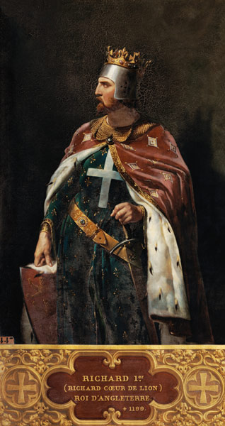 Richard I the Lionheart (1157-1199) King of England od Merry Joseph Blondel