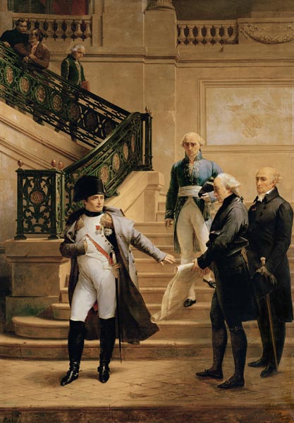 Napoleon I (1769-1821) in the Palais Royal Received by the President of the Tribunal and Refusing th od Merry Joseph Blondel