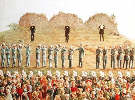 The Execution of Maximilian I (1832-67) od Mexican School