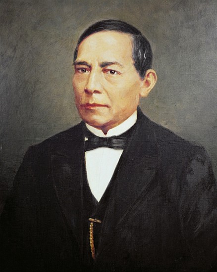 Portrait of Benito Juarez (1806-72) od Mexican School