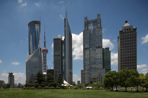 Hochhäuser in Shanghai od Michael Bär