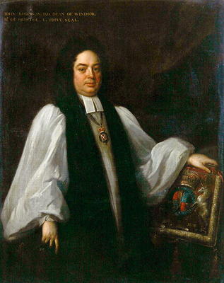 Portrait of Bishop John Robinson (1650-1723) c.1711 (oil on canvas) od Michael Dahl
