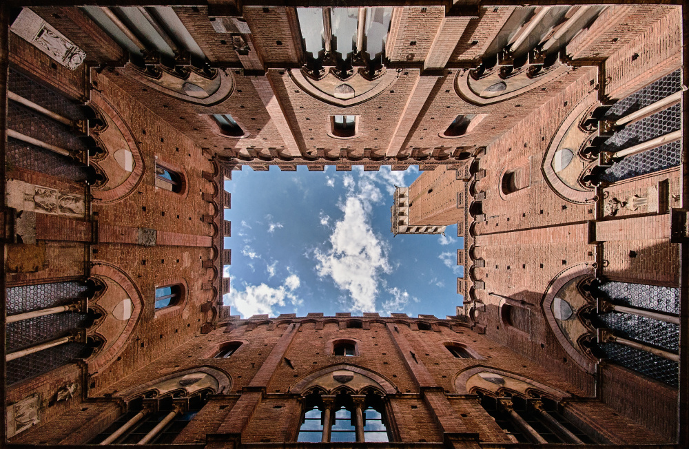 Looking up the Torre del Mangia od Michael Echteld