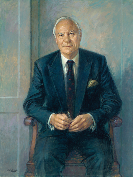 Portrait of Sir Christopher Benson, seated od Michael Noakes