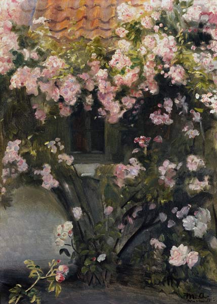 Climbing roses od Michael Peter Ancher