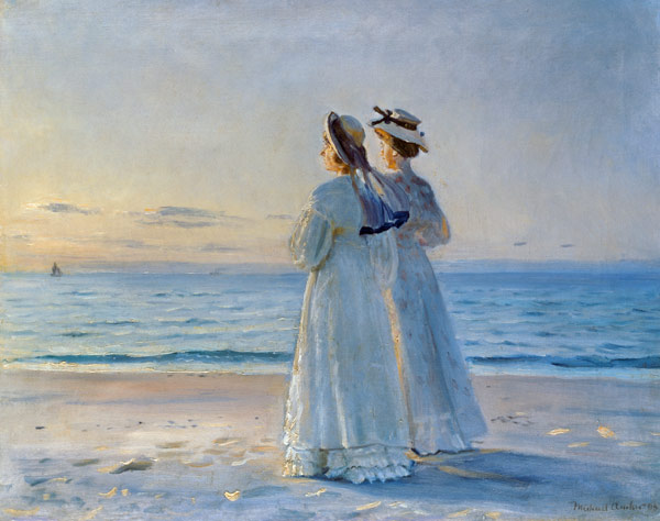 Two Women on the Beach od Michael Peter Ancher
