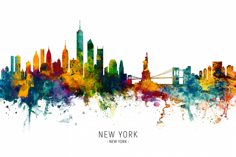 New York Skyline od Michael Tompsett