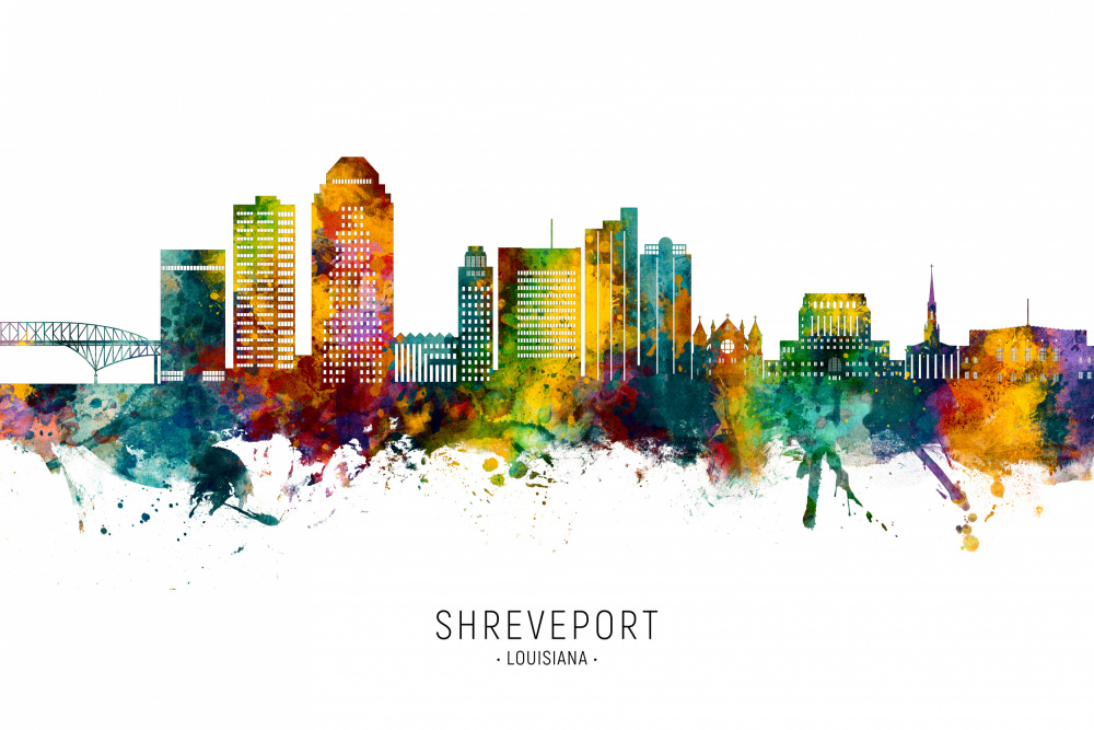Shreveport Louisiana Skyline od Michael Tompsett