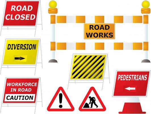 road work signs od Michael Travers