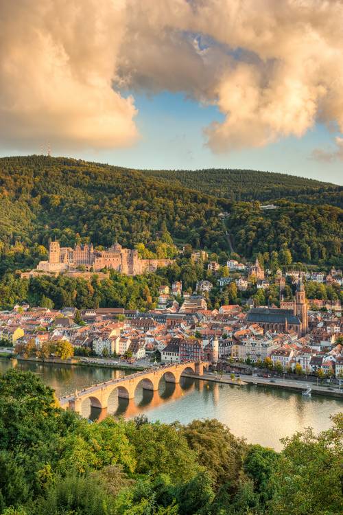 Heidelberg in der Abendsonne od Michael Valjak