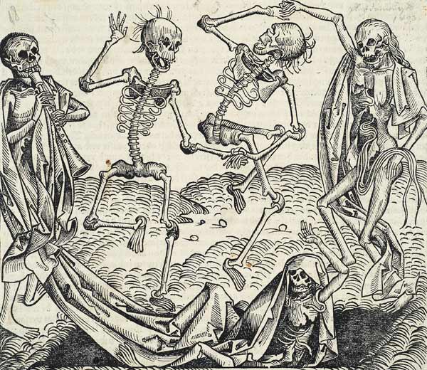 Dance of Death (from the Schedel's Chronicle of the World) od Michael Wolgemut