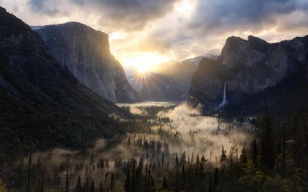 The First Light of Yosemite