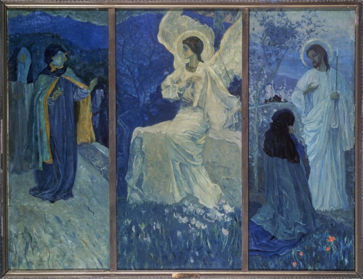 The Resurrection (Triptych) od Michail Wassiljew. Nesterow