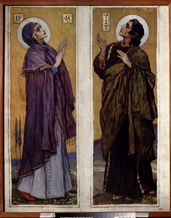 Virgin and John the Baptist od Michail Wassiljew. Nesterow