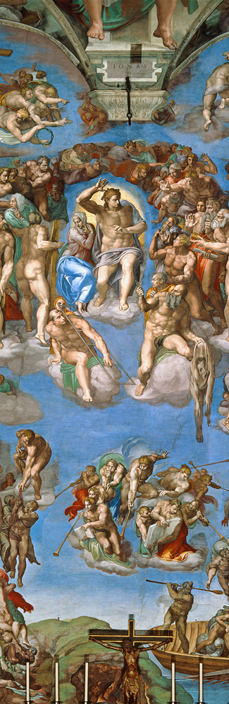 The Last Judgement - Sistine Chapel, ceiling fresco, detail od Michelangelo (Buonarroti)
