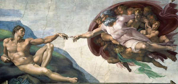 The Creation of Adam, Creation of Man od Michelangelo (Buonarroti)