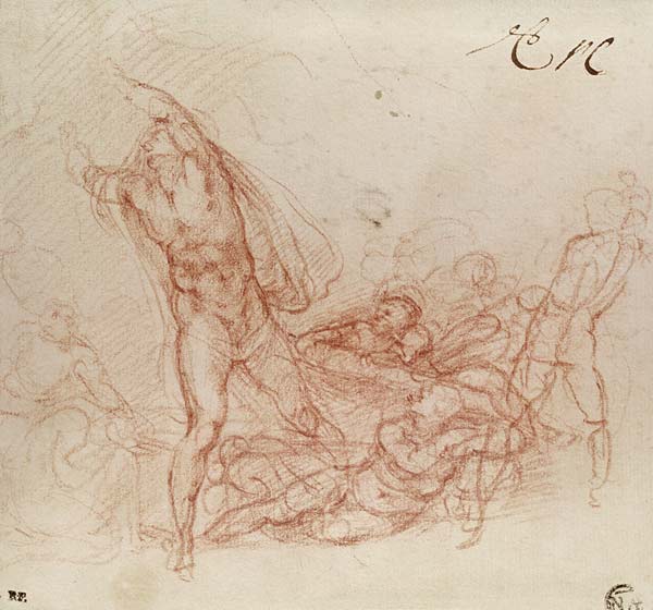 The Resurrection of Christ, c.1536-38 od Michelangelo (Buonarroti)